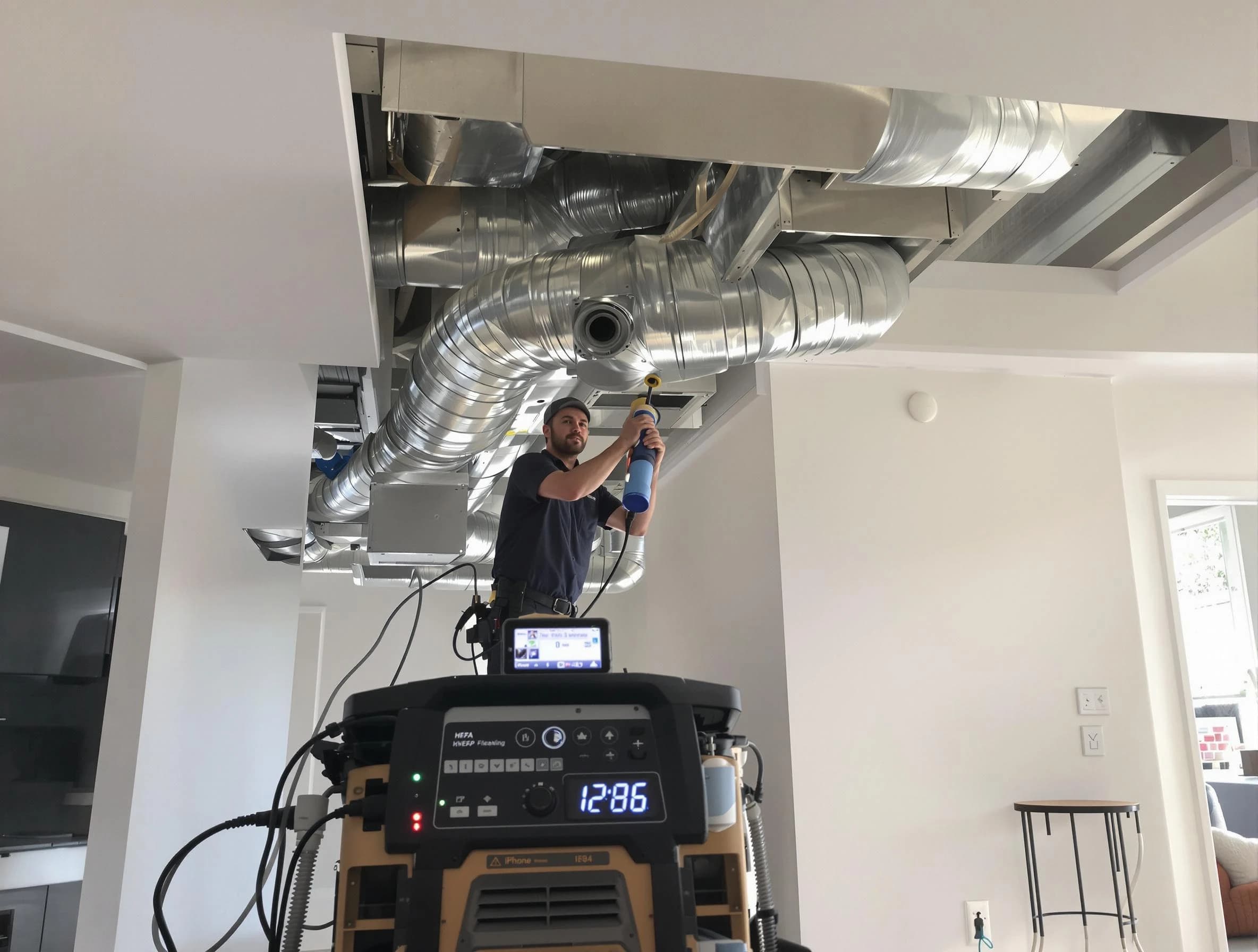 Advanced pure air duct cleaning by Los Chaves Air Duct Cleaning in Los Chaves