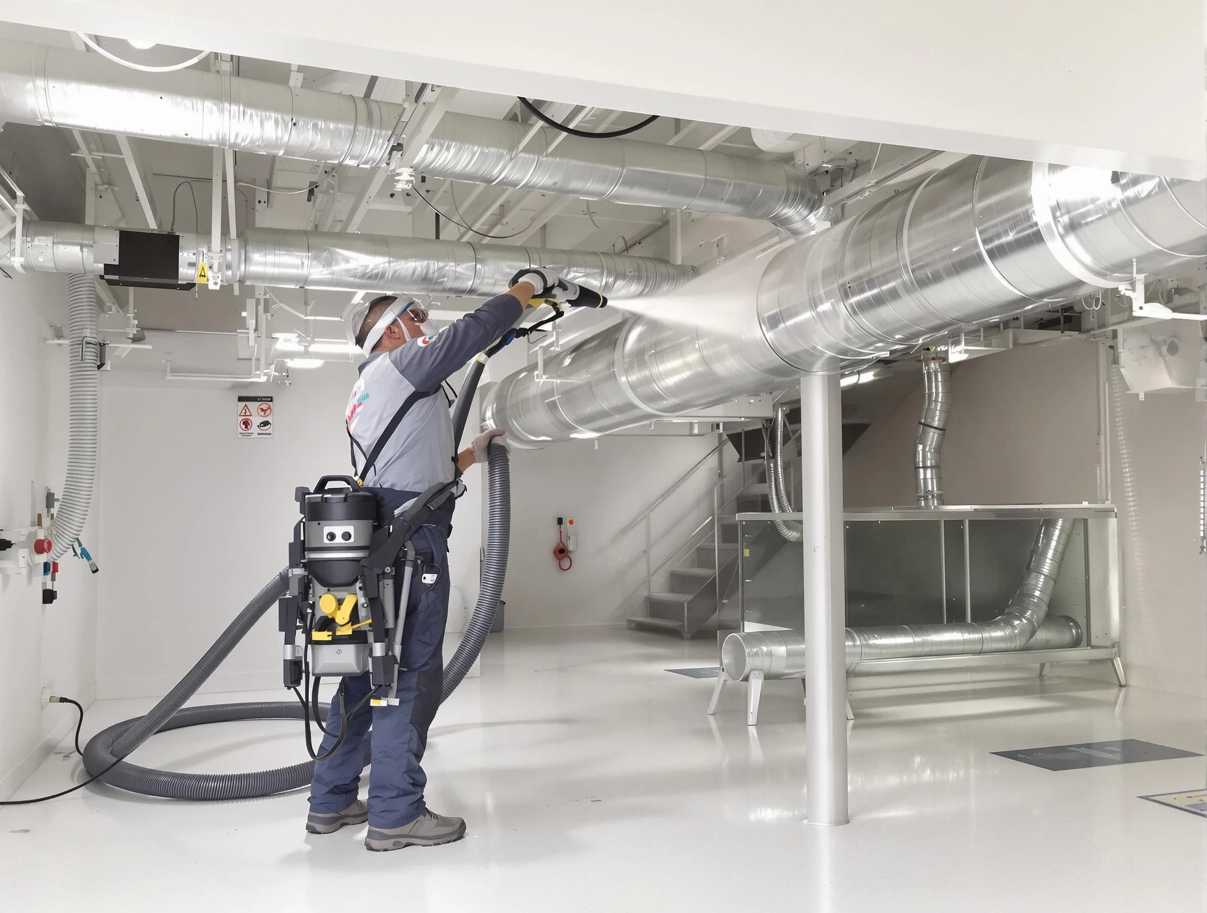Professional central duct cleaning by Los Chaves Air Duct Cleaning in Los Chaves