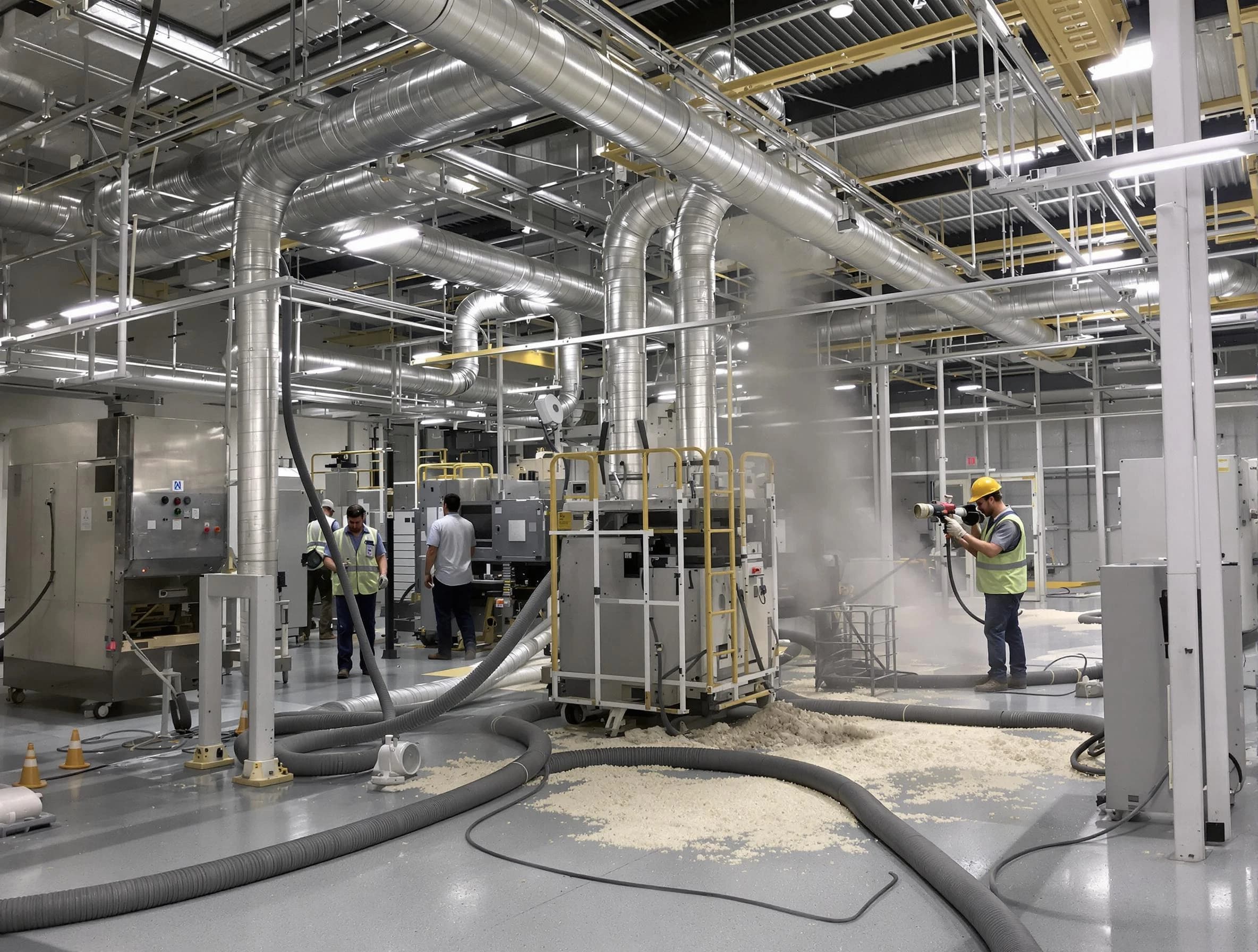 Heavy-duty industrial duct cleaning by Los Chaves Air Duct Cleaning in Los Chaves