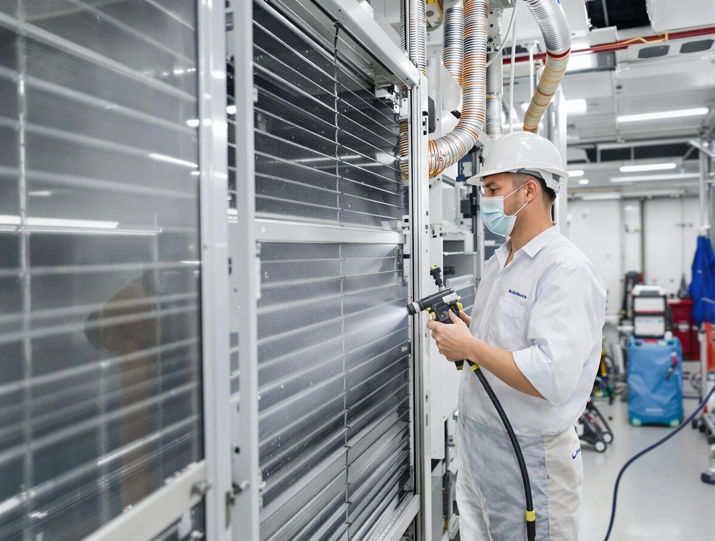 Professional AC coil cleaning by Los Chaves Air Duct Cleaning in Los Chaves