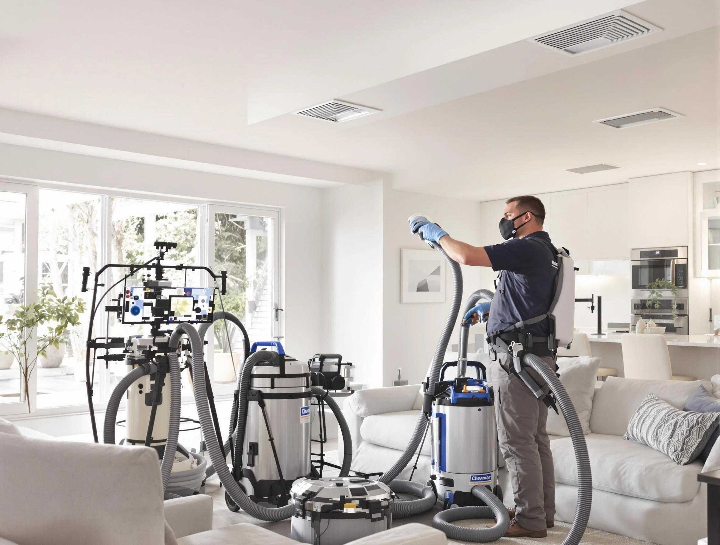 Professional AC duct cleaning by Los Chaves Air Duct Cleaning in Los Chaves