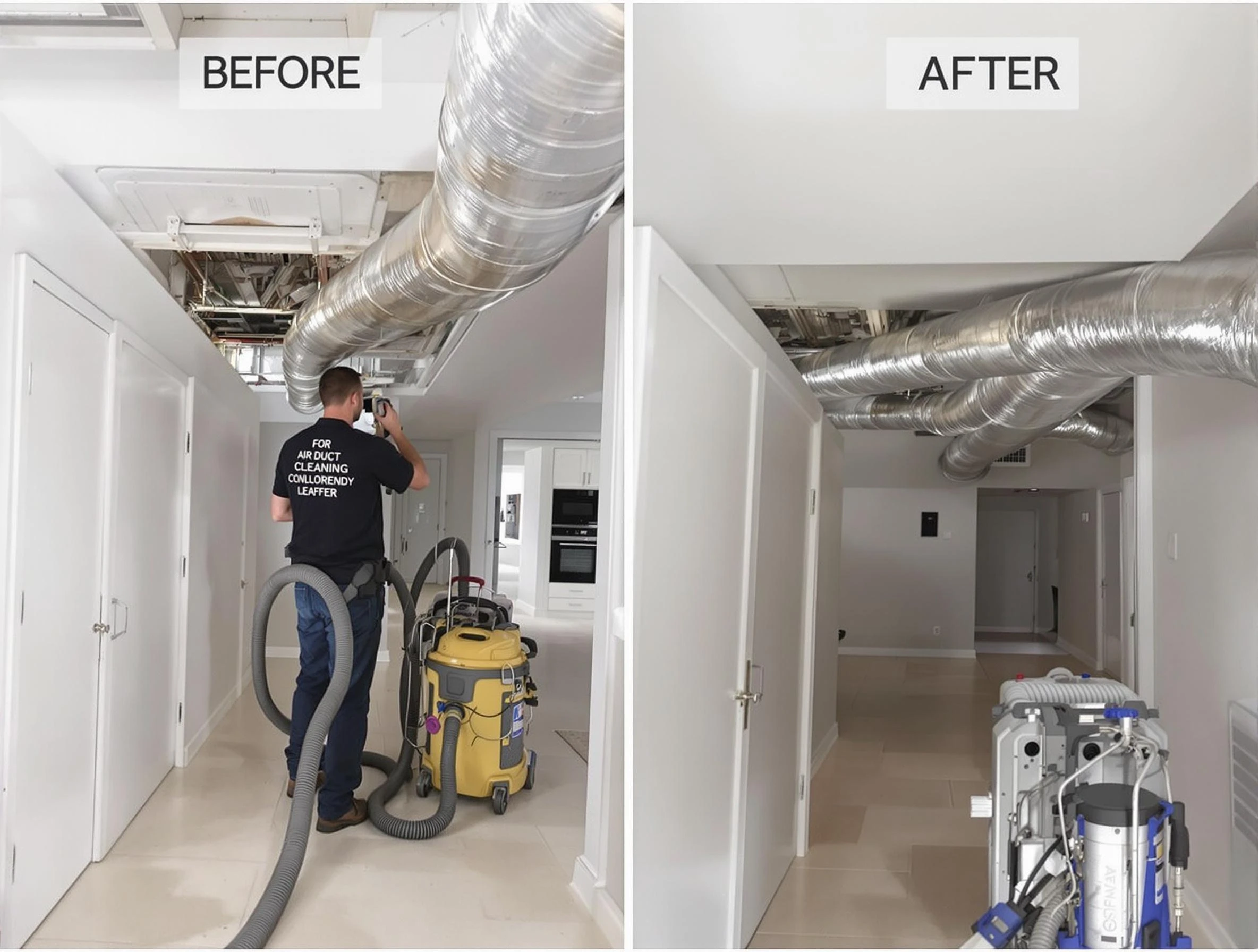 Los Chaves Air Duct Cleaning professional performing thorough air duct cleaning in Los Chaves