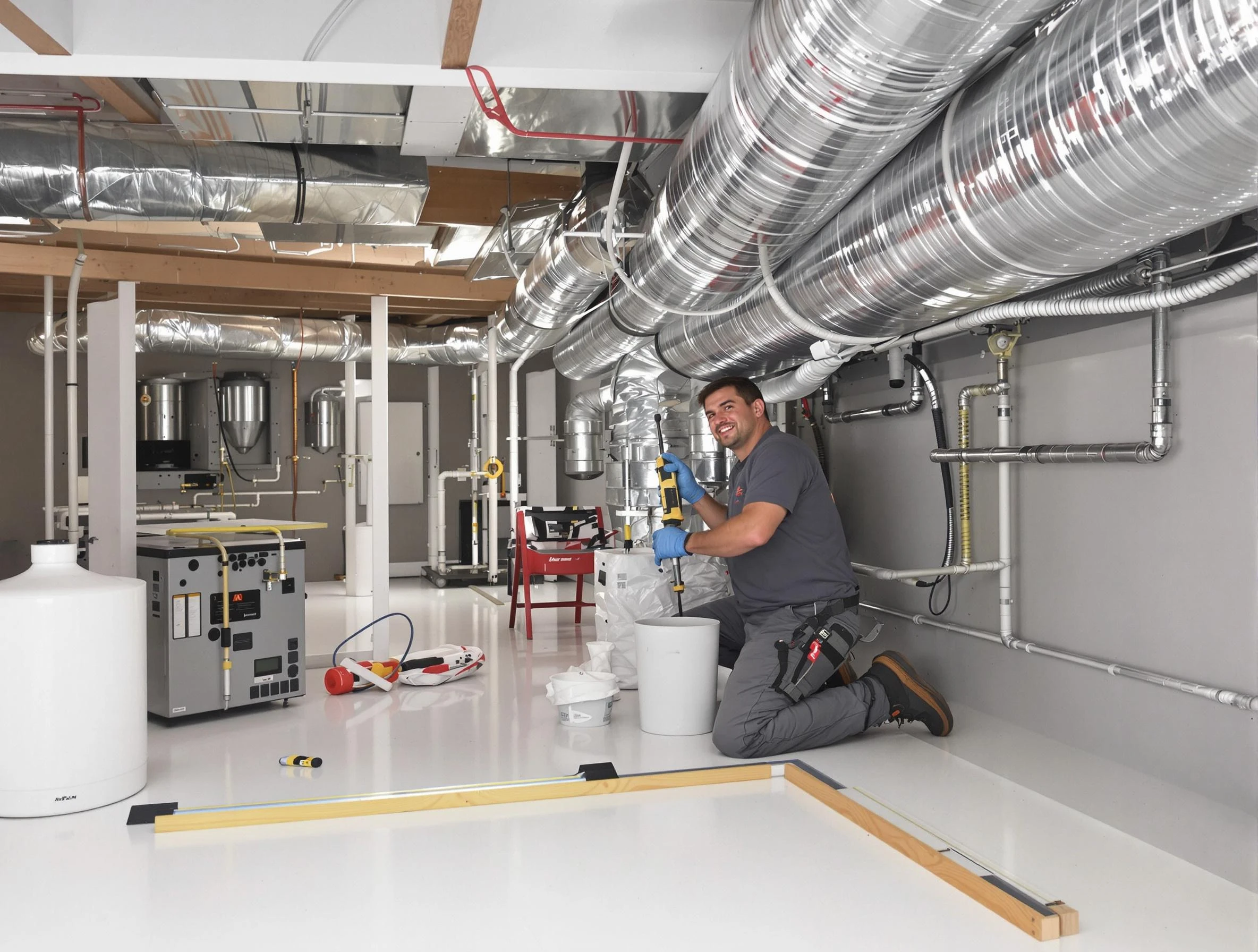 Professional duct sealing service by Los Chaves Air Duct Cleaning in Los Chaves