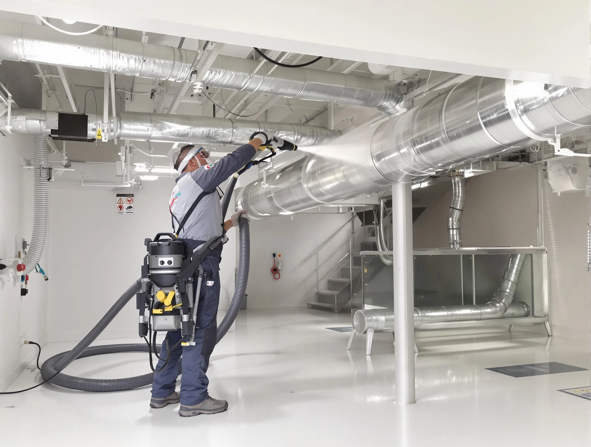 Professional central duct cleaning by Los Chaves Air Duct Cleaning in Los Chaves