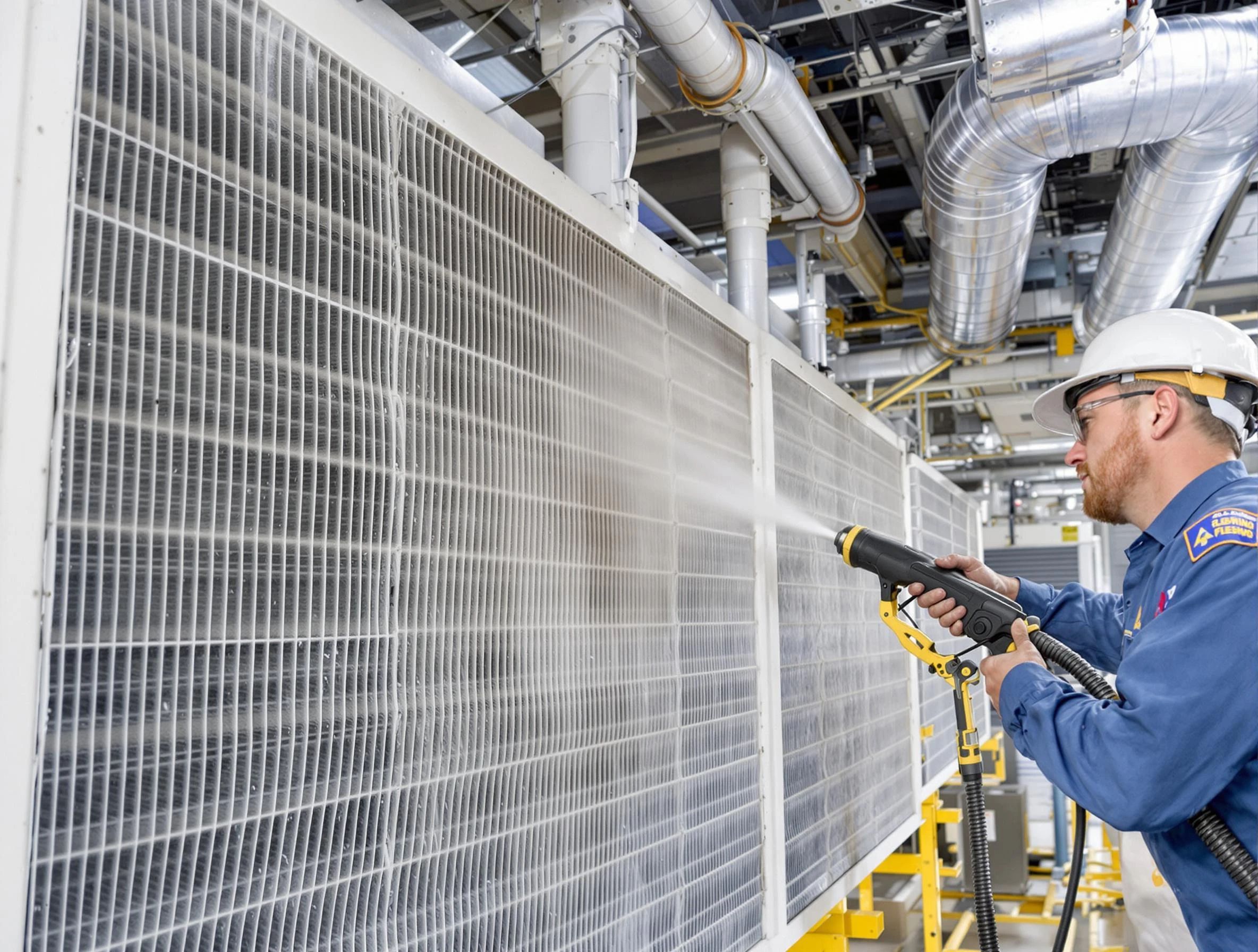 Professional commercial coil cleaning by Los Chaves Air Duct Cleaning in Los Chaves