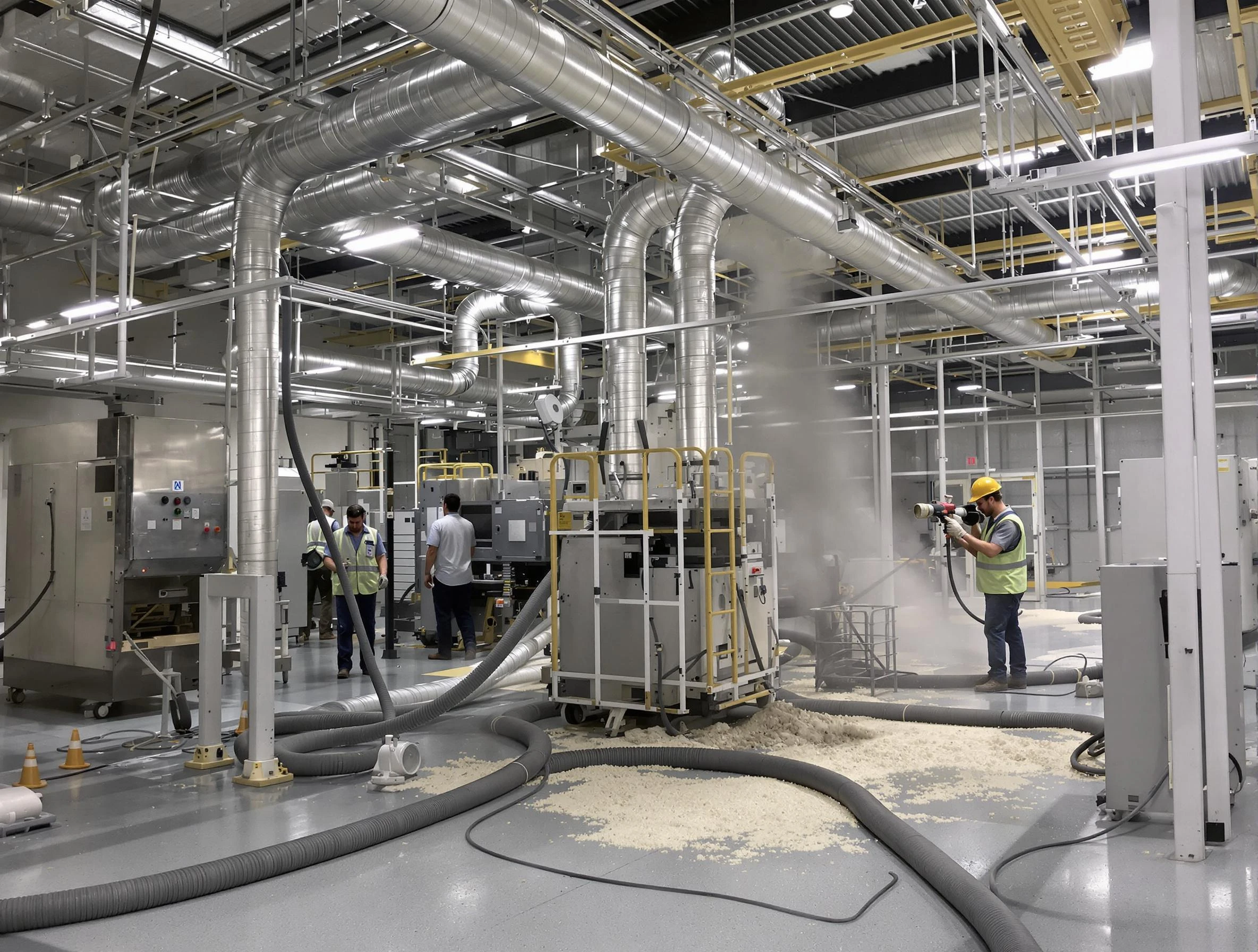 Heavy-duty industrial duct cleaning by Los Chaves Air Duct Cleaning in Los Chaves