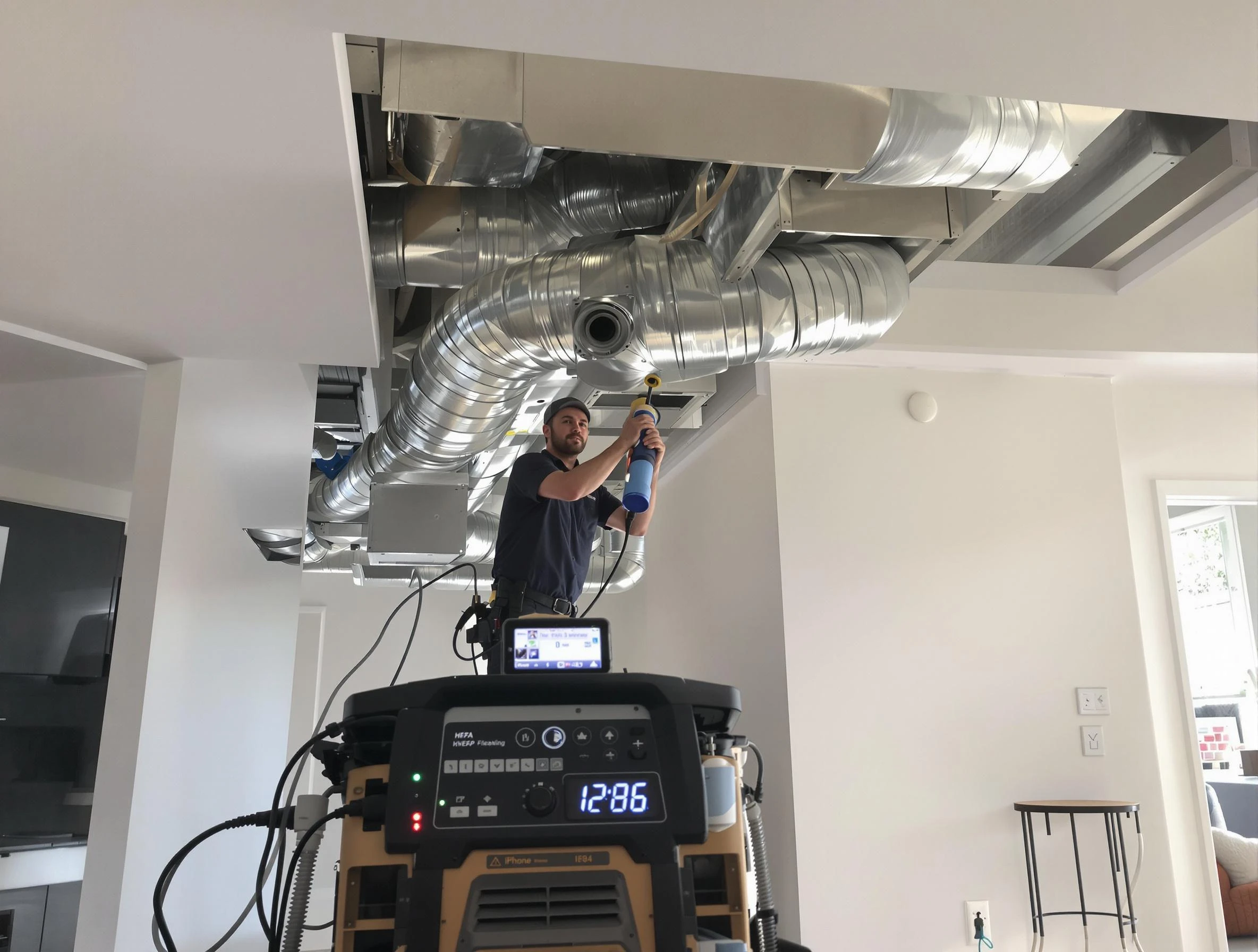 Advanced pure air duct cleaning by Los Chaves Air Duct Cleaning in Los Chaves